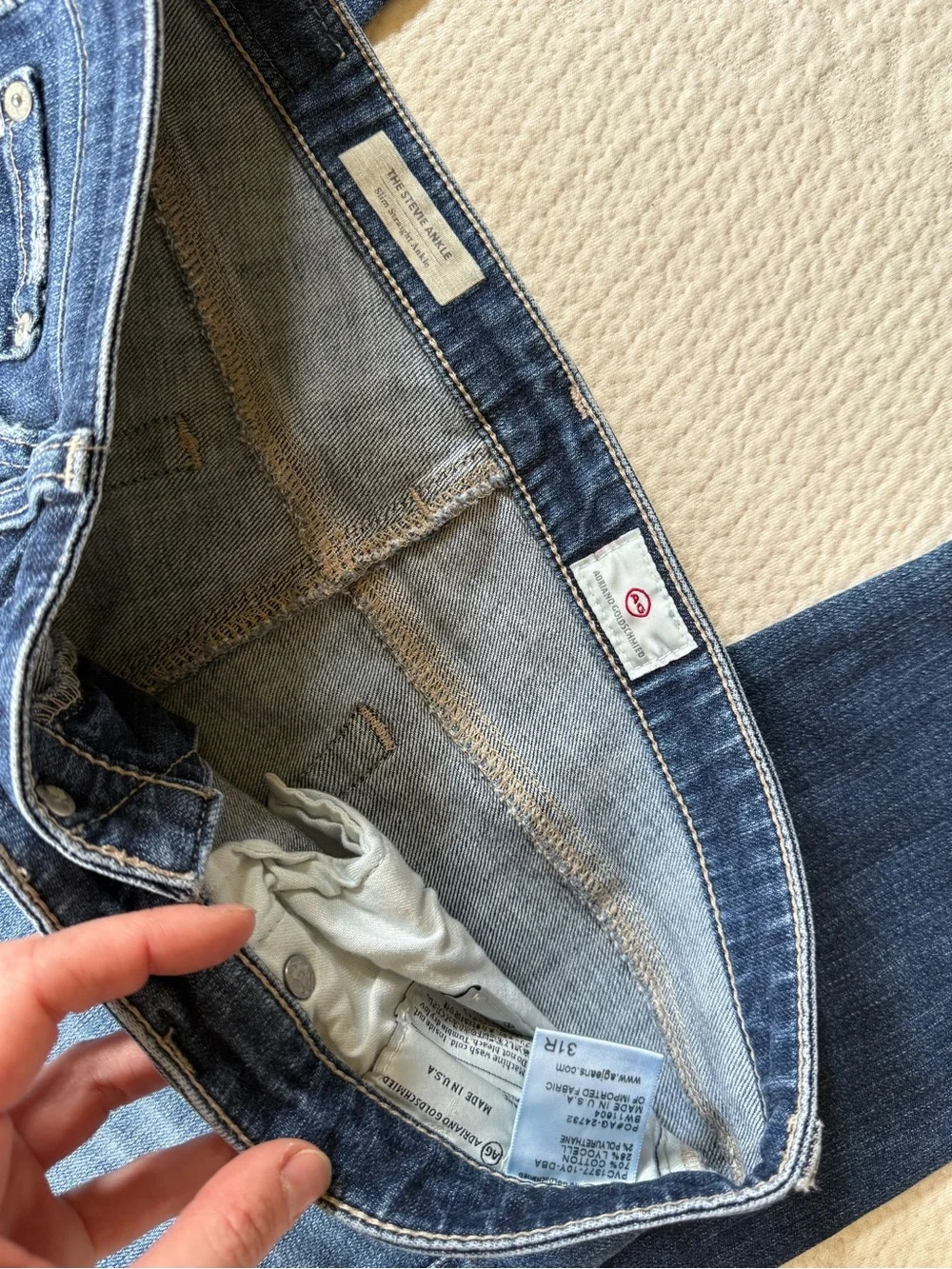 AG Adriano Goldschmied Stevie Ankle Jeans Straight Leg